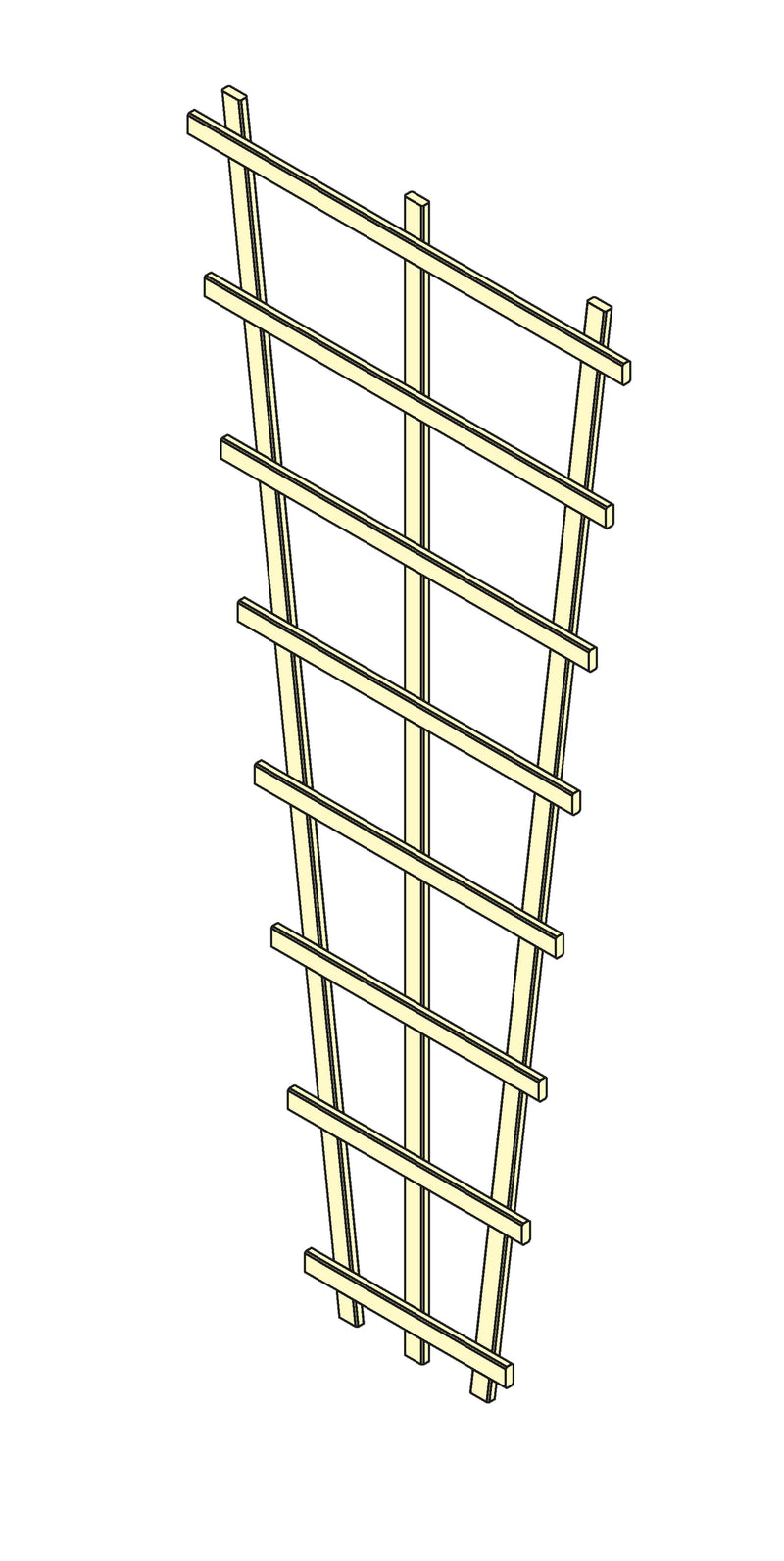 ante Rankgitter Trapez grün 65/30 – 150 cm