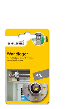 Schellenberg MINI Wandlager mit Kugellager für Achtkantwellen, silber