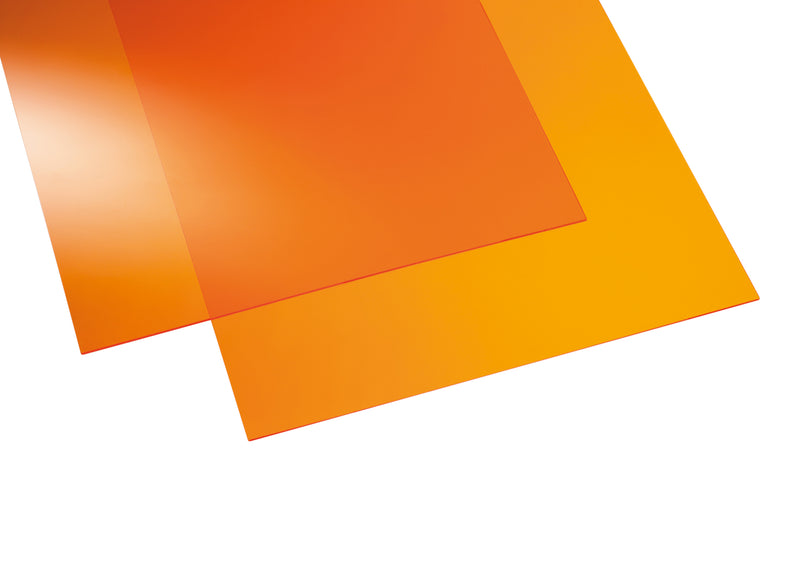 SCOBALITWERK AcrylColor Orangen Acrylglasplatte, 500×500×3 mm