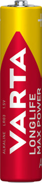 VARTA Longlife Max Power AAA Batterie 4er im Blister, Alkali-Mangan