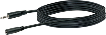 SCHWAIGER Kopfhörer-Verlängerung schwarz 5 m, 3,5 mm Klinke