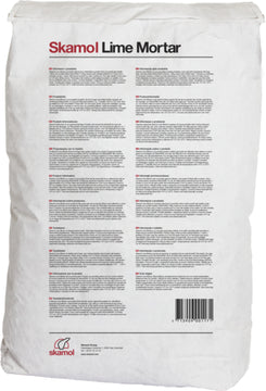 Skamol Lime Mortar 20 kg Kleber und Strukturputz, naturweiß/weiß