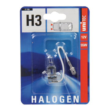 UNITEC H3 Halogenlampe 12V 55W mit PK22s-Fassung
