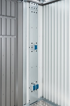 BIOHORT Ausbau-Zubehör Elektro-Montagepaneel für HighLine, zinkfarben