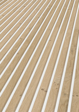 ter Hürne Paneel Eiche sand/kristallweiß 2600x148x12 mm, Linear OF3313