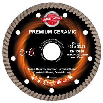 Norton Clipper Premium Ceramic Diamanttrennscheibe, Ø 125 x 22,23 mm, 1 Stück