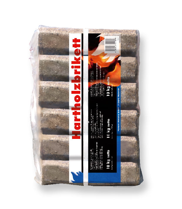 Hamann Hartholzbriketts Pini&Kay achteckig mit Loch, 10 kg