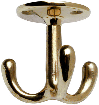 HSI Garderoben-Drehhaken aus Messing, vernickelt, 45 mm (lose)