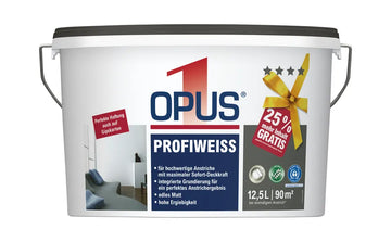 OPUS1 Profi Weiß Wandfarbe matt 12,5 l Jubiläums-Pack