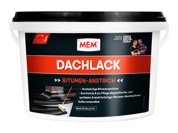 MEM Dachlack lmf, Dichtungsanstrich, schwarz, Eimer
