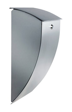 Burg-Wächter Briefkasten Milano Edelstahl silber, Aufputz mit Einwurf