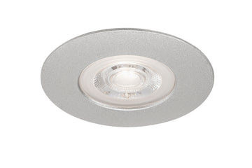 Briloner LED-Einbauleuchte, 5 W, warmweiß 3000K, chrom-matt, Ø 90 mm