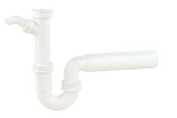 Schütte SP-Röhrensiphon KST weiß mit 3/4" GA, 1 1/2" IG