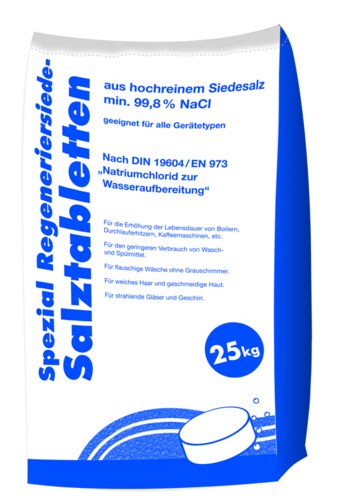 Hamann Regeneriersalz 25 kg, Spezial-Siede-Regenerier-Salztabl.