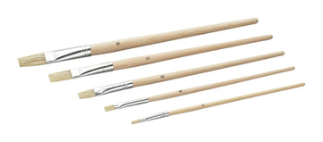 Color-Expert Ölmalpinsel-Set 5-teilig mit Naturborste und Holzgriff