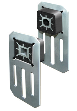 Schellenberg Leiselauf-Wandlager-Set, Stahl rund- und vierkant Aufnahme 65x135x18 mm