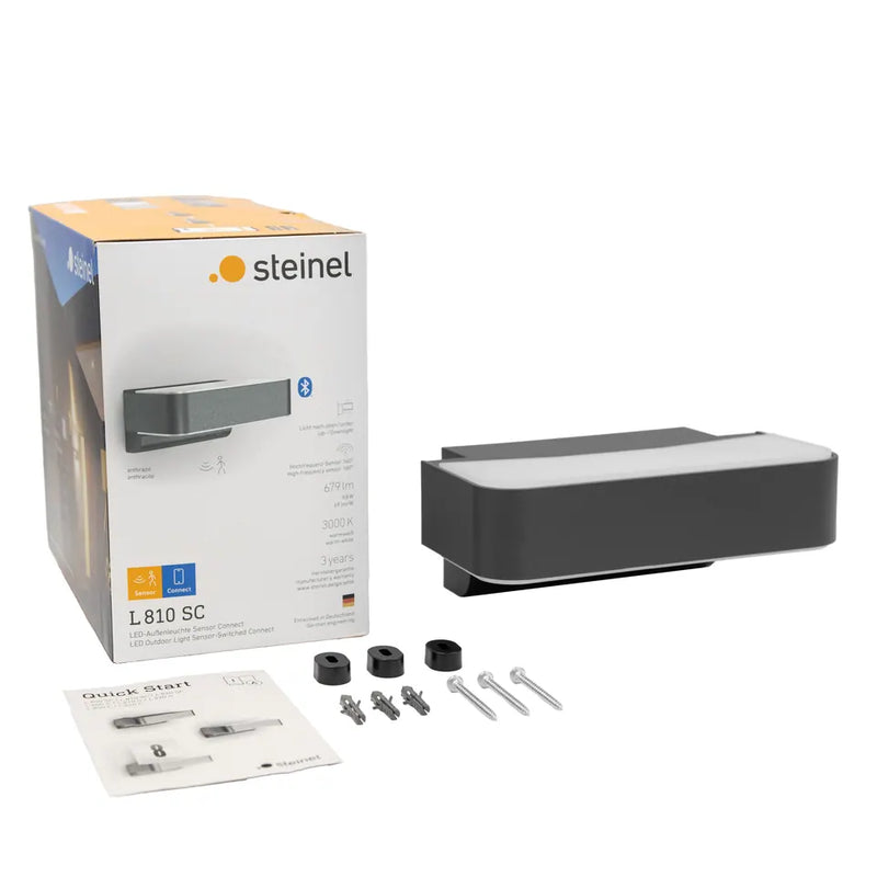 STEINEL Außenleuchte LED L810 anthrazit, 679 lm, 3000K
