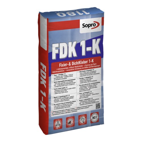 Sopro 1K Fixier- und Dichtkleber, 10 kg, roll- und streichfähig