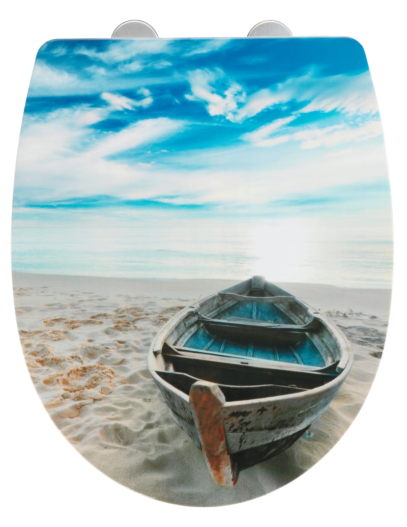 WENKO WC-Sitz Boat high-glossy, mehrfarbig, 365x450 mm
