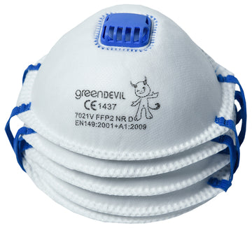 CONNEX Feinstaubmaske FFP2 mit Ventil, 5er-Pack