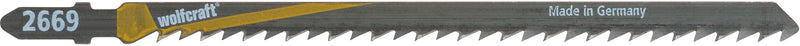 Sägeblätter HCS für Stichsäge, L=125 mm, T-Schaft (2 Stück, WOLFCRAFT)