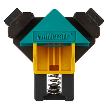 Wolfcraft Eckenspanner ES 22, Winkelzwinge schwarz/türkis/gelb (2 Stück)