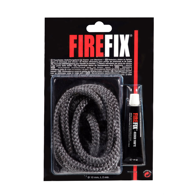 FIREFIX Keramikkordel 10 mm, Länge 2 m mit Thermocoll-Kleber