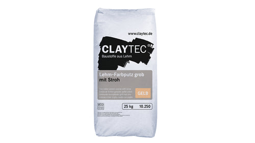 Claytec Lehm-Farbputz grob als Oberputz, 25 kg für Innenwände
