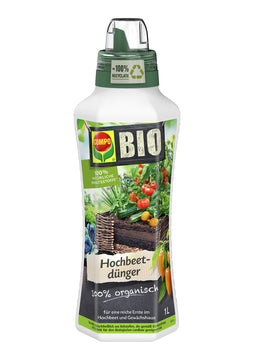 COMPO BIO Hochbeetdünger 1 l, organischer Flüssigdünger für außen