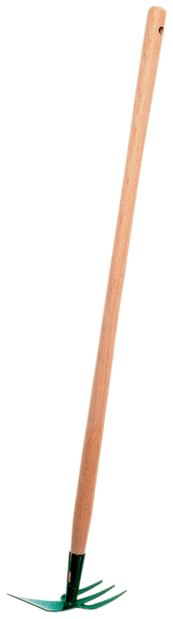 Conmetall Meister Kinder-Doppelhäckchen aus Stahlblech, braun, mit Holzstiel, 76 cm