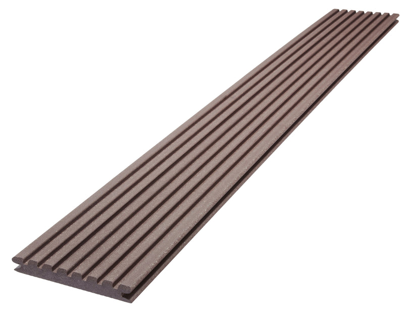 PRIMA Dacapo WPC-Terrassendiele braun, fein geriffelt/genutet