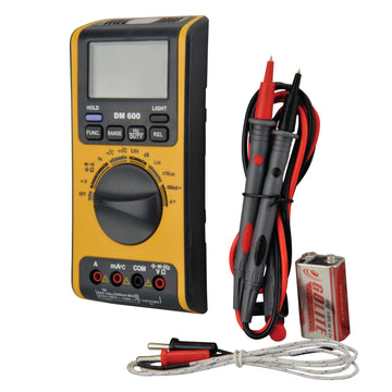UNITEC Digital-Multimeter DM 600 schwarz/gelb als 5in1 Spannungsprüfer