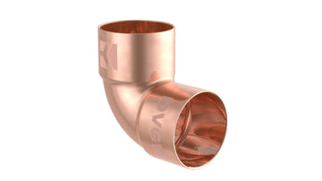 Schütte CU Winkel 90° blank 15 mm, mit 2 Muffen (10 St.)