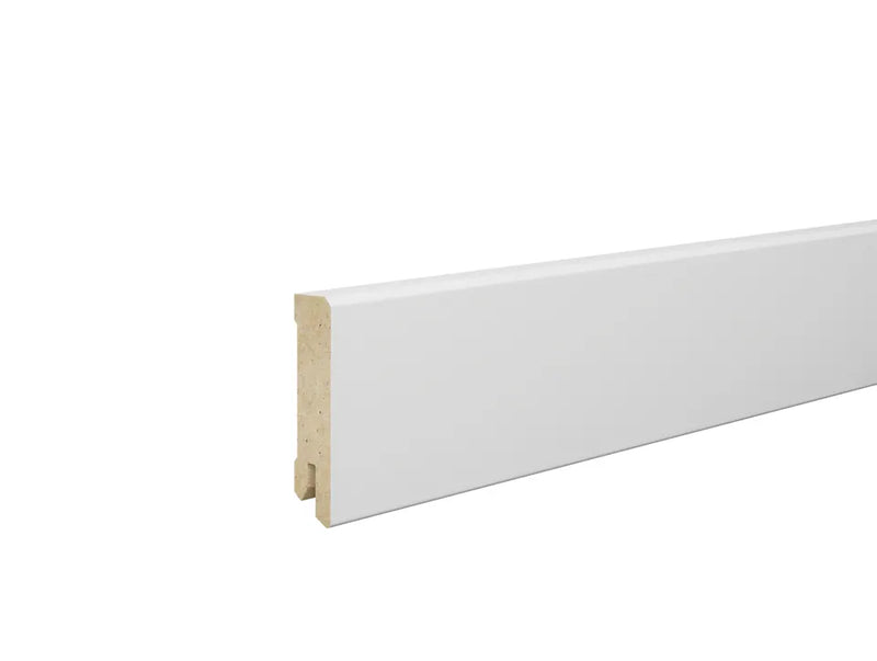 Osmo Sockelleiste foliert Uni Weiß, MDF-Träger, Höhe, Clip 3