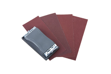 Wolfcraft Handschleifblätter-Set, 41-teilig, mit Korundschleifpapier