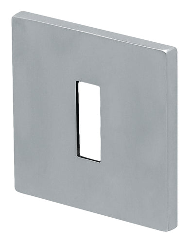SCOOP Formspiele® Rosettengarnitur BB, Chrom matt Quadrat (Zinkdruckguss)