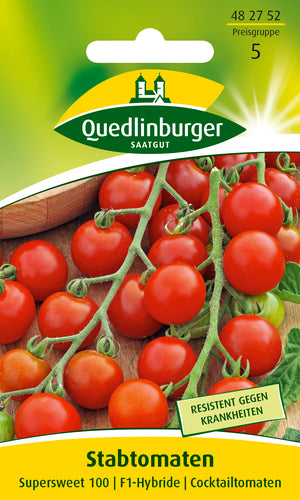 QUEDLINBURGER SAATGUT Supersweet 100 F1 PG 5 Stabtomate
