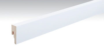 Moderna Design-Sockelleiste Weiß, 2380 x 18 mm