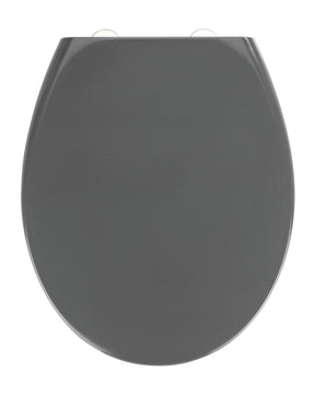 WENKO WC-Sitz Samos grau Duroplast, Easy-Close inkl. Fix-Clip