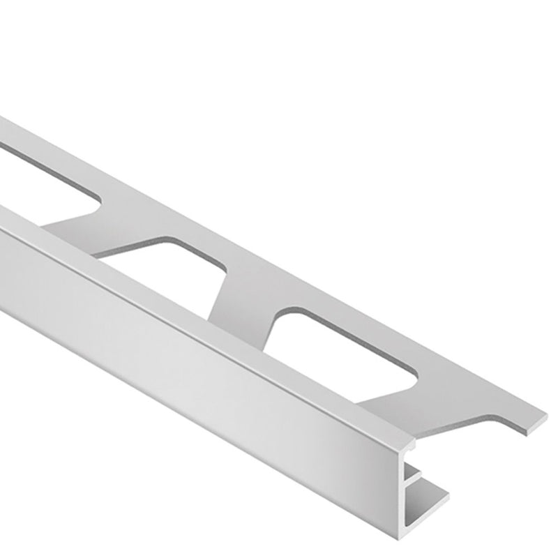 Schlüter SCHIENE-AE Abschlussprofil aus eloxiertem Aluminium Silber, H 10 mm