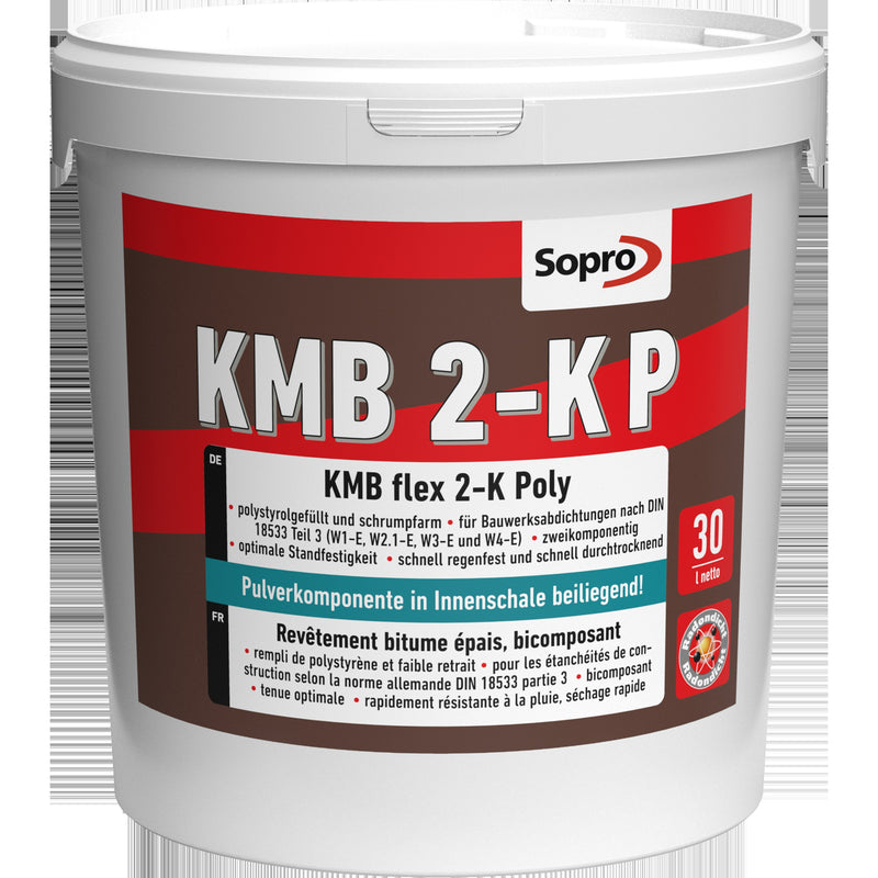 Sopro KMB Flex 2K Poly Bitumendickbeschichtung, schwarz (30 l)
