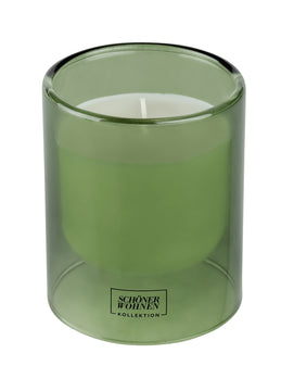 Schöner Wohnen Duftkerze Basil L im Glas, grün, Ø 9 cm, 11 cm