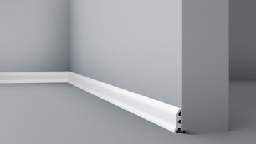 NMC WALLSTYL Decoflair C4 Sockelleiste weiß, 80 x 12 mm, 2 m