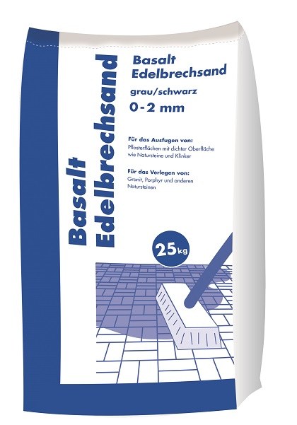 Hamann Basaltsand/Fugensand schwarz, Körnung 0–2 mm, 25 kg Sack