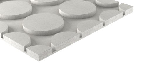 fermacell Therm25™ Estrichplatte rund, 25 mm stark, 500×500 mm