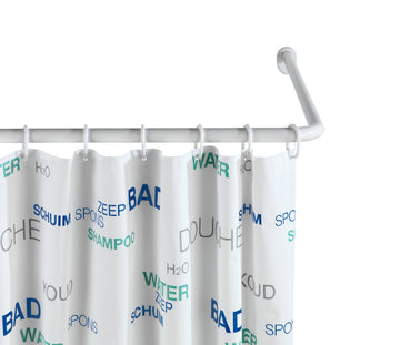 WENKO Winkelstange Universal Extra Stark Weiß, WD-ACC-S, Aluminium 25 mm