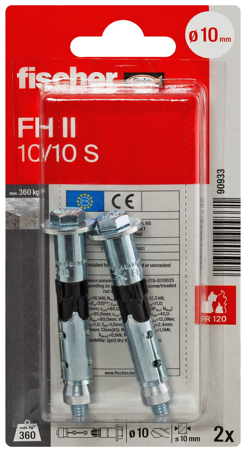 fischer FH II S K Hochleistungsanker, (2 Stück)