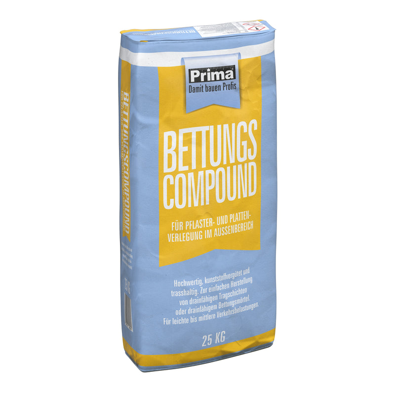 PRIMA Bettungscompound Mörtel 25 kg, wasserdurchlässig