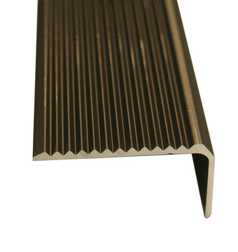 Döllken Treppenwinkelprofil 2,5 m 45x20 mm Bronze aus eloxiertem Aluminium