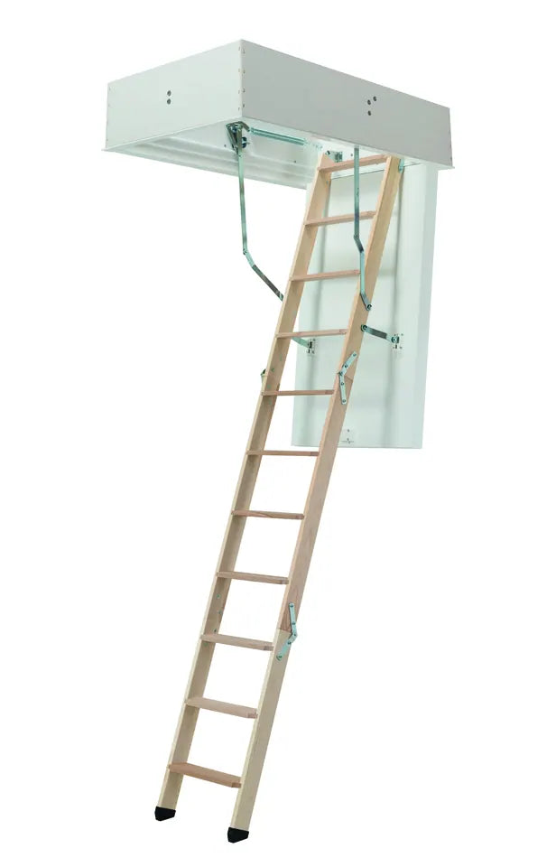 DOLLE clickFIX comfort 3-teilig Bodentreppe, Stahlgeländer, bis 264 cm lichte Höhe